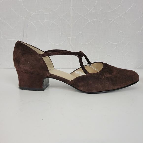 925 So Soft Heather Womens Sandals Size 8 Brown Suede Slip On Strappy 614-9652 - Picture 1 of 11